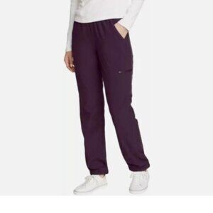 NEW Eddie Bauer Women's 10 Fleece Lined Pants,UPF 50+, Functional Pocket,Purple